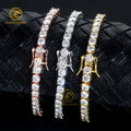 Sparkling Moissanite 925 Sterling Silver Tennis Bracelet High Quality Hip Hop Jewelry Diamond Bracelet