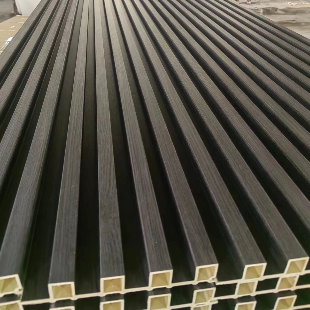 Home Interior Fluted Wall Panel WPC Wooden Wall Slat Panel Wall Panel Cladding