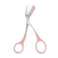 1Pcs Eyebrow Trimmer Scissors Comb Stainless Steel Brow Hair Scissors Clips Shaping Razor Grooming Trimmer Makeup Accessories