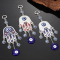 Bohemian Peculiar Exaggerated Ethnic Tribe Fatima Palm Metal Pendant Devil Eye Pattern Palm Home Car Bag Pendant