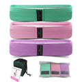 Wholesale Cheap Latex Gradation Color Hip Yoga Workout Circle Loop Exercise Stretch Set Fitness Fabric Resistance Bands