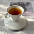 Custom logo Printed Plain White Porcelain Cappuccino Cups and Saucer Set Ceramic Espresso Coffee Cup with Saucer