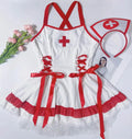 SFY3027 Beautiful Hot Lace Cosplay Uniform Temptation White Japanese Costume Tight Dress Sets Sexy Nightie Nurse Lingerie