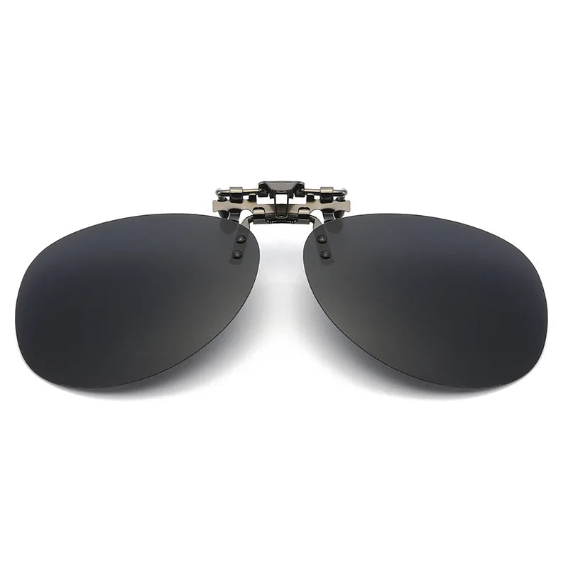 Men's and Women's Clip-On Polarized Sunglasses TR Frame Anti-UV Comfortable and Light Weight for Driving and Fishing
