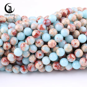 Zhe Ying 6/8/10mm Agalmatolite(Synthetic) Beads Shou Shan Stone Beads