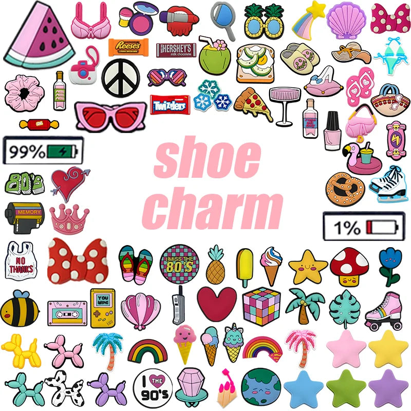 Hot Sale Designer Balloon Dog Shoe Charms Cute Holiday Star Shoe Button Wholesale Pvc Charms Custom Accessories Bulk