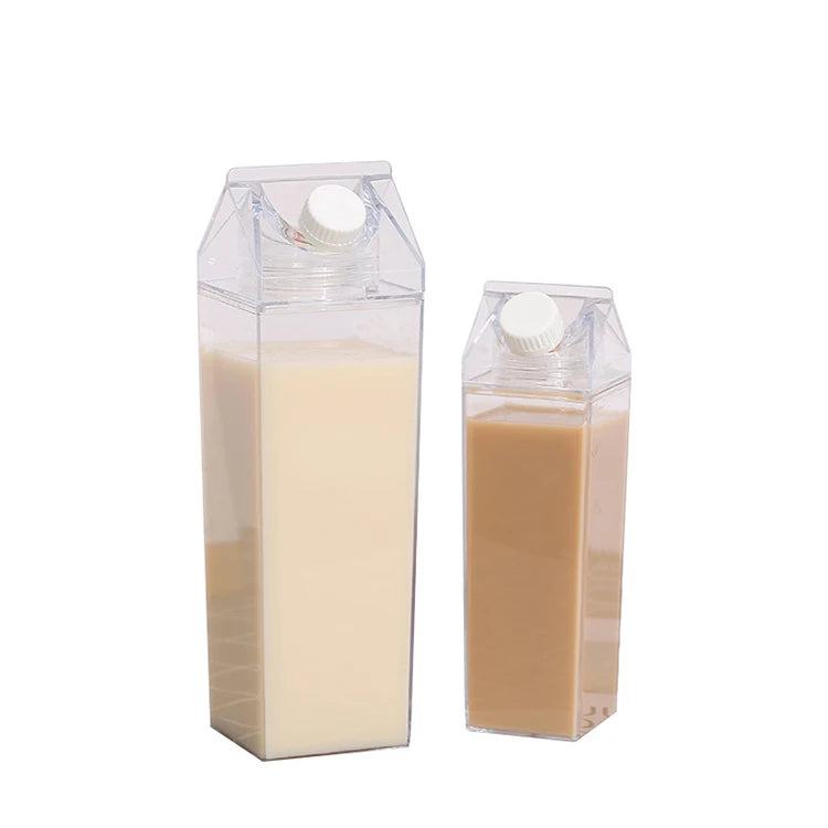 Southeast Asia Hot Selling Drink Cup Square Milk Cup 500ml 1000ml Plastic Cup Plastic Material