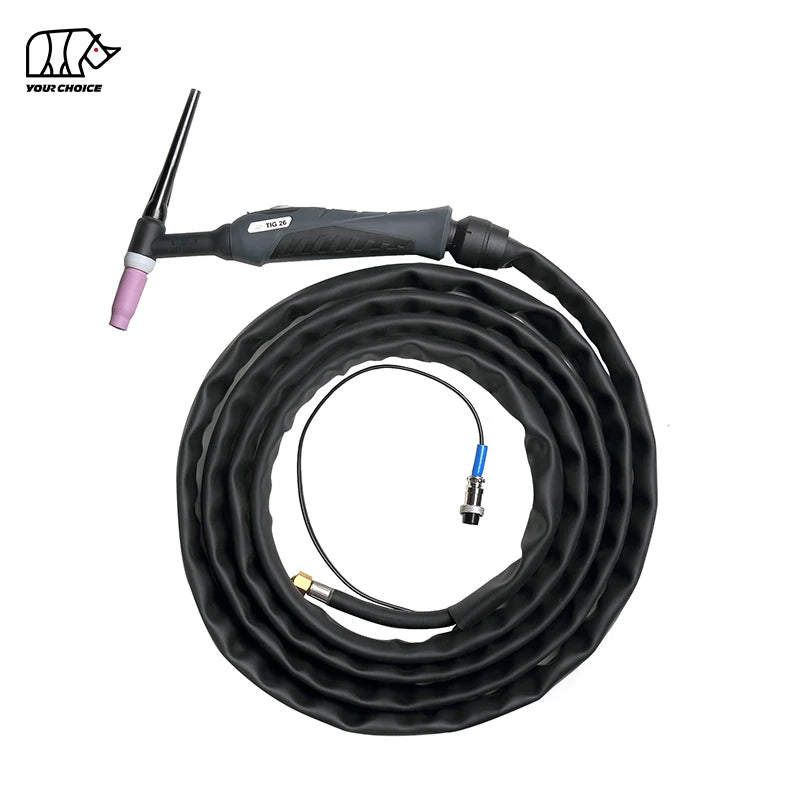 INWELT CE WP26 WP26F WP26V WP26FV 180Amp Gas Cooled 4M 8M Leather EPDM Argon Arc TIG Welding Torch