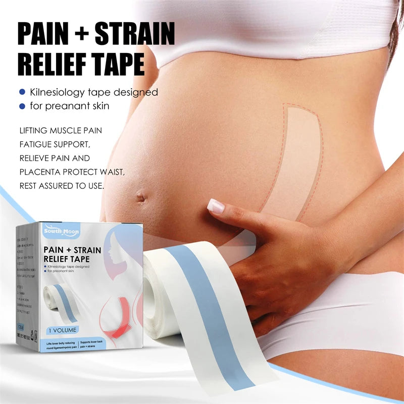 South Moon Baby Caring Pain Relieving Lumbar Supporting Belly Tape for Pregnant Women Abdominal Belt Pain + Strain Relief Tape