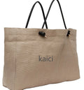 Women Large Capacity Classic Printing Tote Bag Shopping Eco Canvas Fabric Bag Shoulder Strap