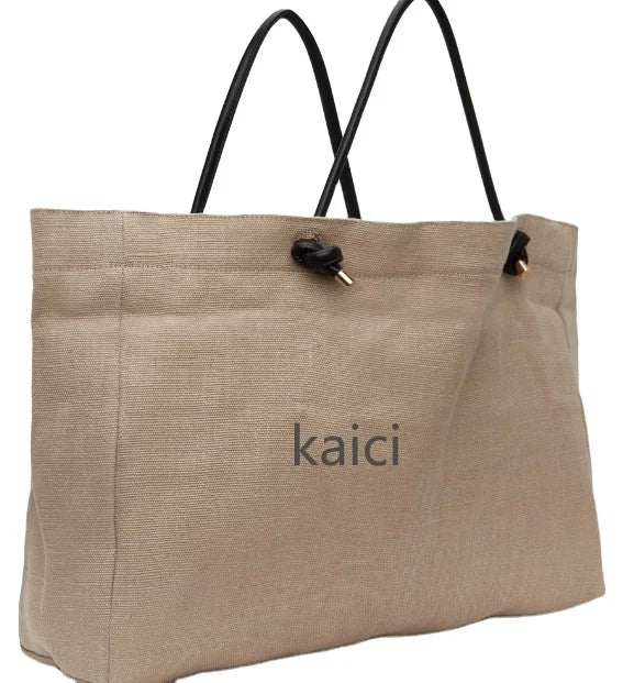 Women Large Capacity Classic Printing Tote Bag Shopping Eco Canvas Fabric Bag Shoulder Strap
