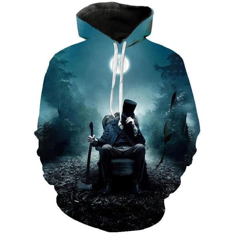 Fitspi Wholesale Men Women Novelty Pullover Hoodies 3d Printed Pattern Fashion Sweatshirt With Pocket