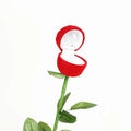 Red Rose Ring Gift Box Personalized Velvet Wedding Originality Fashion Valentines Engagement Jewellery Packaging Box
