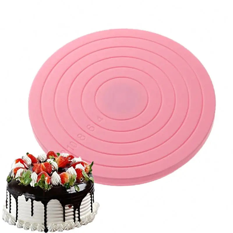 Reusable Smoothly 11inch PP Cake Display Stand Turntable for Cake Decoration
