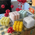 J-0839 3D Rose Flower Silicone Mold for Candle Making Valentine's Day Gift Ornaments Aromatherapy Silicone Soap Moulds