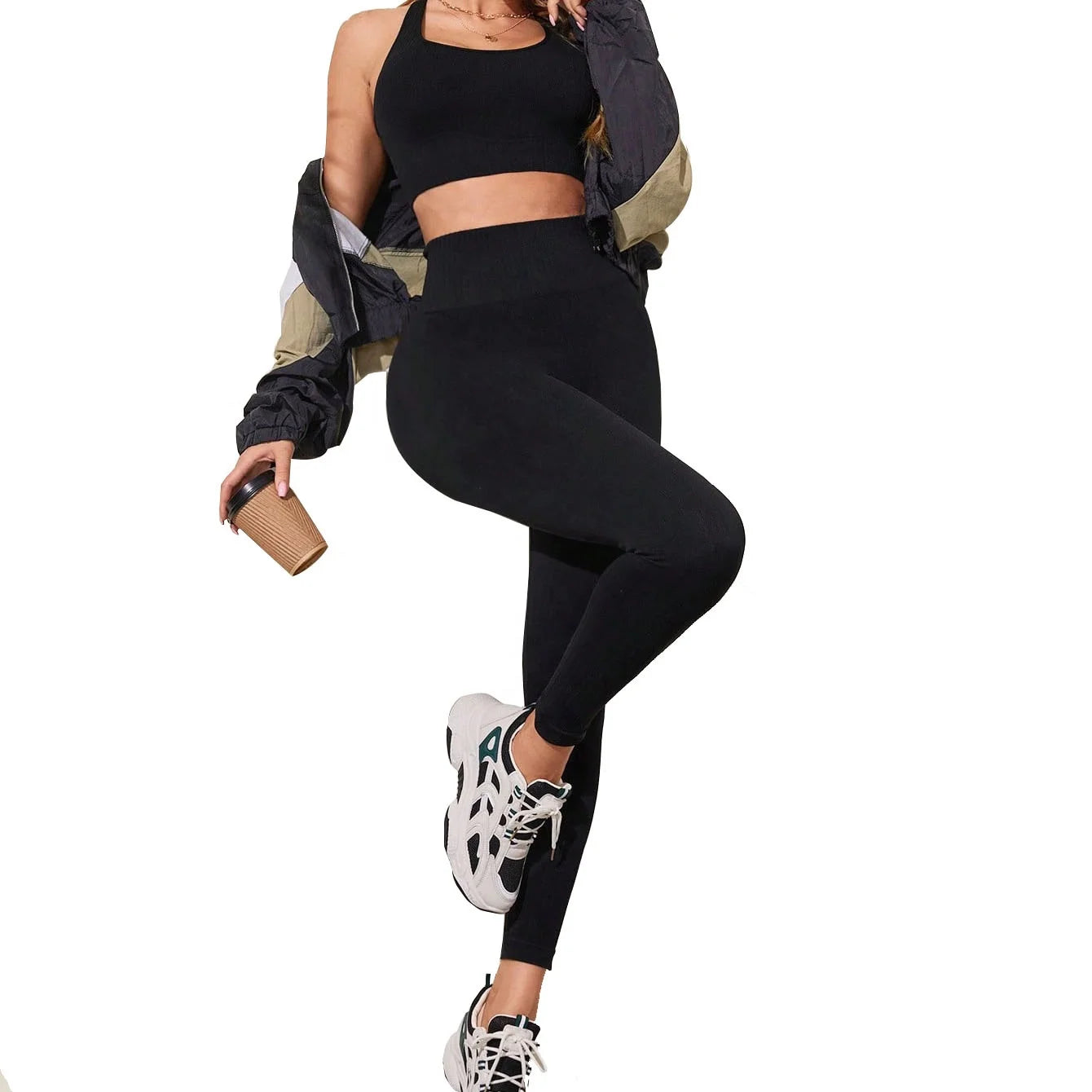 Women's High Waist Gym Yoga Pants XS New Hip Lifting Sports Underpants Breathable Seamless Print Spandex Training Fitness Winter