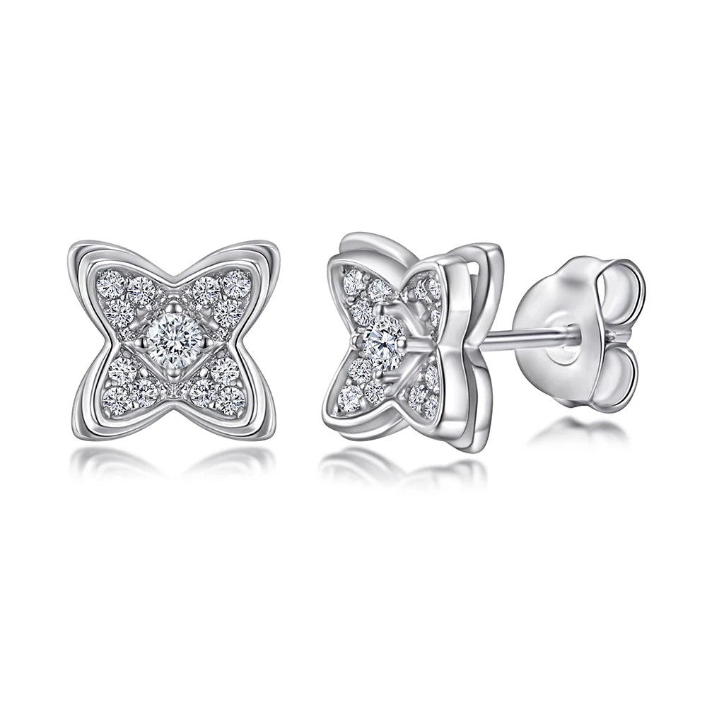 Customized Hot Sale Jewelry 925 Silver Earrings Simple Star Earrings