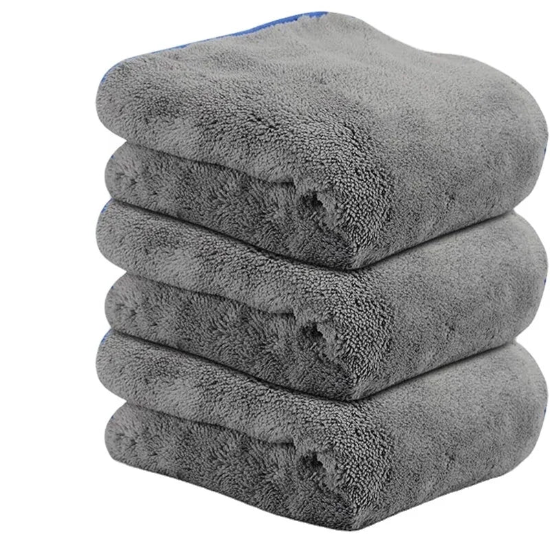 Ultra Thick 1200gsm Microfiber Cleaning Cloth Quick-Dry Cars Drying Towel Compressed for Car Home Polishing Upgraded Washing up