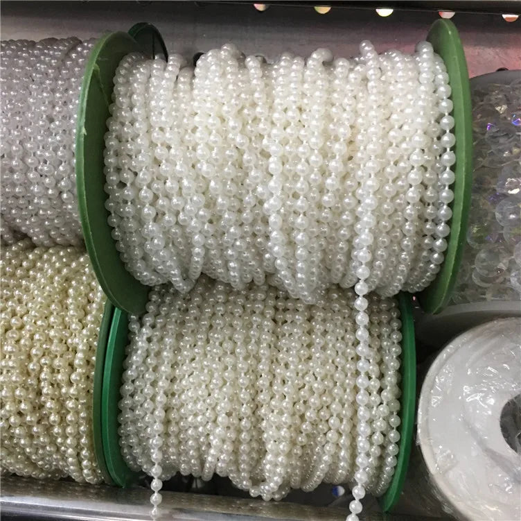 Factory Cheap Price 3-16mm Wedding Decoration Pearls Chain Garment Accessories Pearls