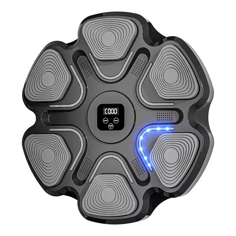 Professional Fitness Boxing Machine Silent Elastic Rubber Punching Pad Reaction Training Count Led Music Boxing Target Machine