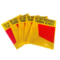 In Stock Do Not Overtake Turning Vehicle Safety Sticker Reflective Rear Marking Plate Truck Class 1 Sticker Reflective Tape MegaBDM