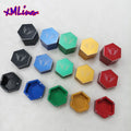 Xmlivet Latest Colorful Hexagonal Magnetic Billiards Pool Cue Chalk Holders for Kamui Chalks Portable Snooker Chalk Cases