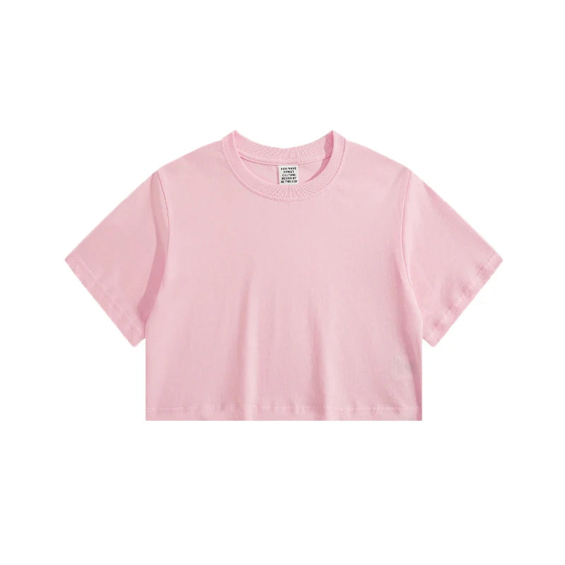 Custom Cropped t Shirt Cropped Oversized Tshirt Gym Crop Tops T-shirts Women