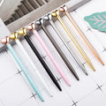 Korean Kawaii Stationery Candy Color Fancy Cute logo Pen Thin Novelty Heart Shape Stainless Steel Ballpoint Pen Promotion