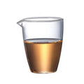 Hand Blown Smooth Transparent Heat Resistant Borosilicate Glass Sharing Cup with Spout for Tea Coffee Brewing
