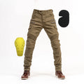 Zipper Autumn Winter Motorcycle Pants Classic Outdoor Riding Motorcycle Jeans Drop-resistant Hiking Pants With Protective Gear