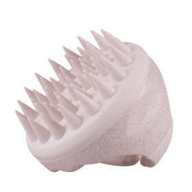 Wheat Straw Brush Scalp Massager Biodegradable Silicone Hair Brush Customized Shampoo Brush for Hair Growth
