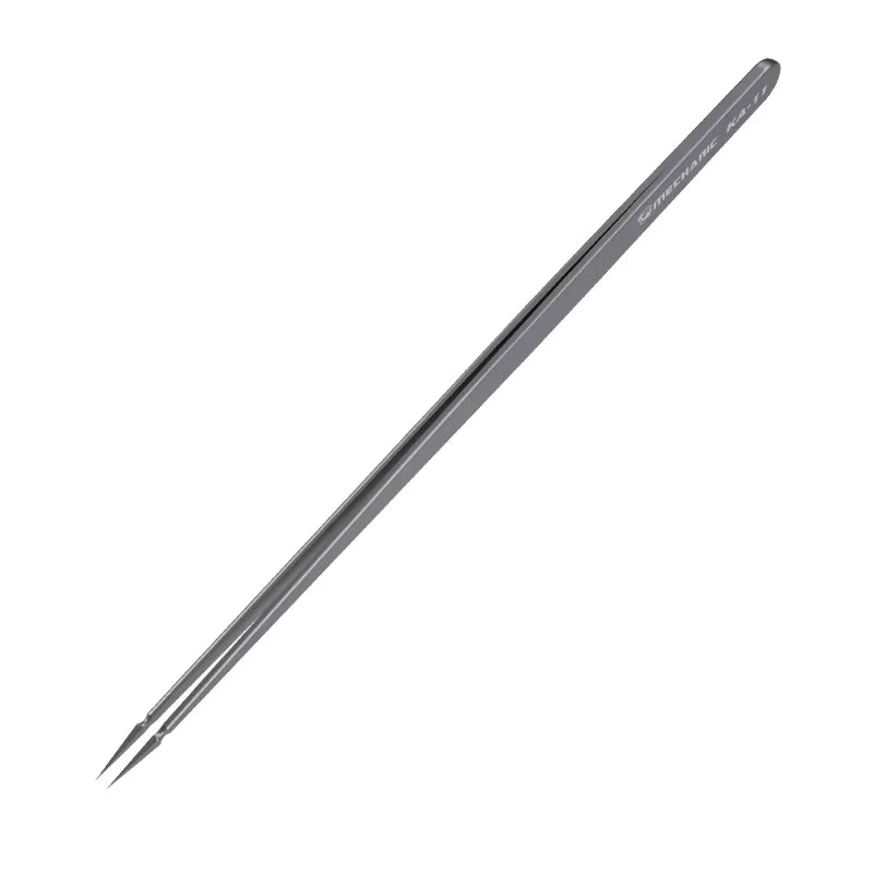 MECHANIC KS-11 Polished Jumper Wire Tweezers Precision Stainless Steel Mobile Phone Fly Line Repair Manual Hand Tool