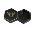 Xmlivet Latest Cueangel Black Hexagonal Pool Billiards Magnetic Chalk Holders for Kamui Chalks Billiards Accessories
