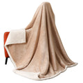 Double Layer Lamb Flannel Blanket for Home and Leisure Double Person Warmth and Knee protection Sofa Blanket 50 * 60 Inches