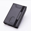 Front Pocket Wallet Men Custom Your LOGO Thin Minimalist Rfid Blocking PU Leather Slim Wallet