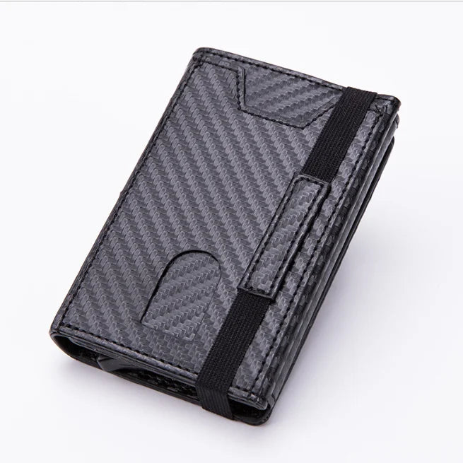 Front Pocket Wallet Men Custom Your LOGO Thin Minimalist Rfid Blocking PU Leather Slim Wallet