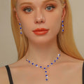Cross-Border Hot-Selling Bridal Jewelry Set - Simple Rhinestone Necklace & Earrings | Wholesale Accessories MegaBDM
