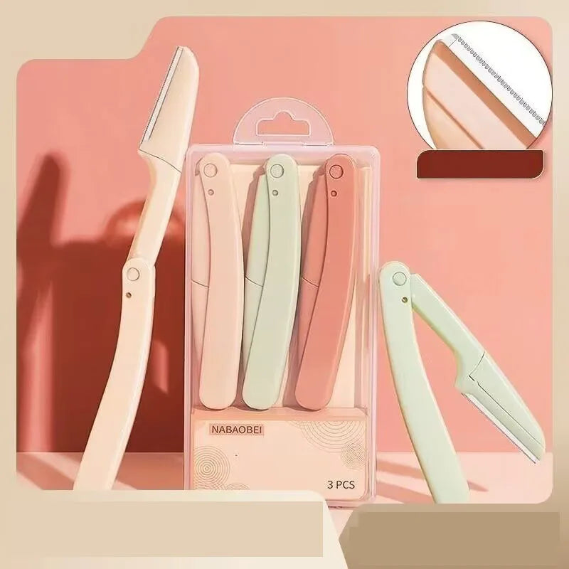 Facial Hair Remover Eyebrow Trimmer Private Label Mini Eyebrow Razor Portable Eyebrow Razor