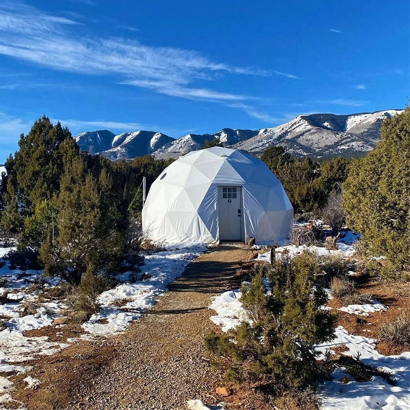 Glamping Luxury Fireproof Camping Pvc Geo Yurt Igloo Dome Tent for Hotel or Small Event Hospitality 15-70 People