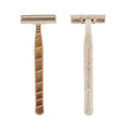 Top Selling Eco-Friendly Manual Razor Biodegradable Wheat Straw Disposable Razor with Two-Layer Blade for Hotels