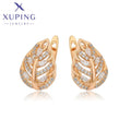 S00137155 Xuping Jewelry Fashion Iced Out Leaf Fashion Huggie Women Earrings