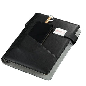 8000mah Business Gifts Low Moq A5 Luxury Diary 2021 Planner Wireless Charging Notebook With Powerbank and Usb