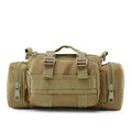 Oxford Molle Waist Bag Zipper Closure PVC Lining Internal Frame Day Use Outdoor Cycling Hunting-Waterproof Tactical Shoulder Bag