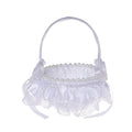 Wedding Flower Girl Basket Ivory White Petal Scattering Basket Wedding Decor Bridal Accessories Handheld Flower Petals Holder