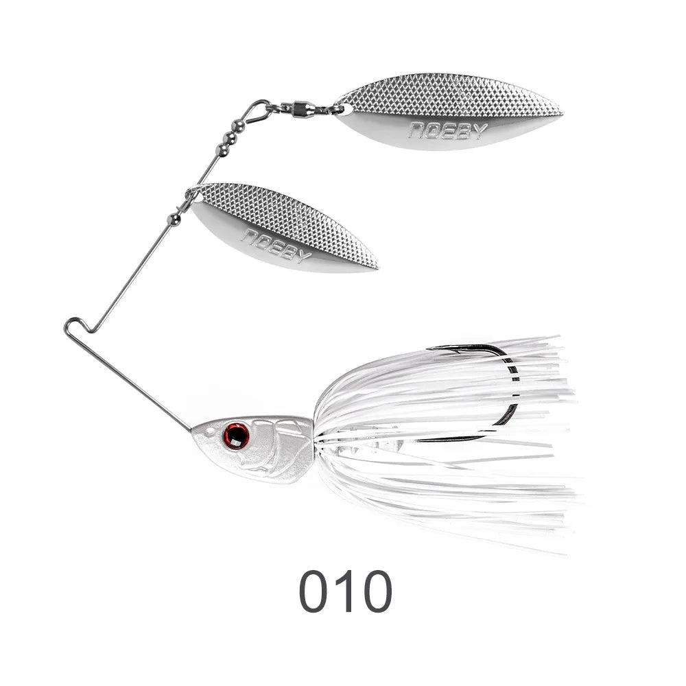 Japan Quality Freshwater Fishing Lures Combo  Luminous Metal Spinner Bait