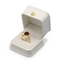 FADELI Wholesale Customized Luxury Wedding White Crown PU Leather Custom Jewelry Boxes Ring Box Ring Boxes Jewellery Packaging