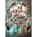 5D Full Diamond Embroidery Mosaic Handmade Wolf Animal Art Painting Classic DIY Diamond Painting Rhinestones for Home Decoration
