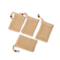 Hot Selling Customized Logo Eco Friendly Reusable Shower Bath Drawstring Hand Ramie Sisal Soap Foaming Net Bag