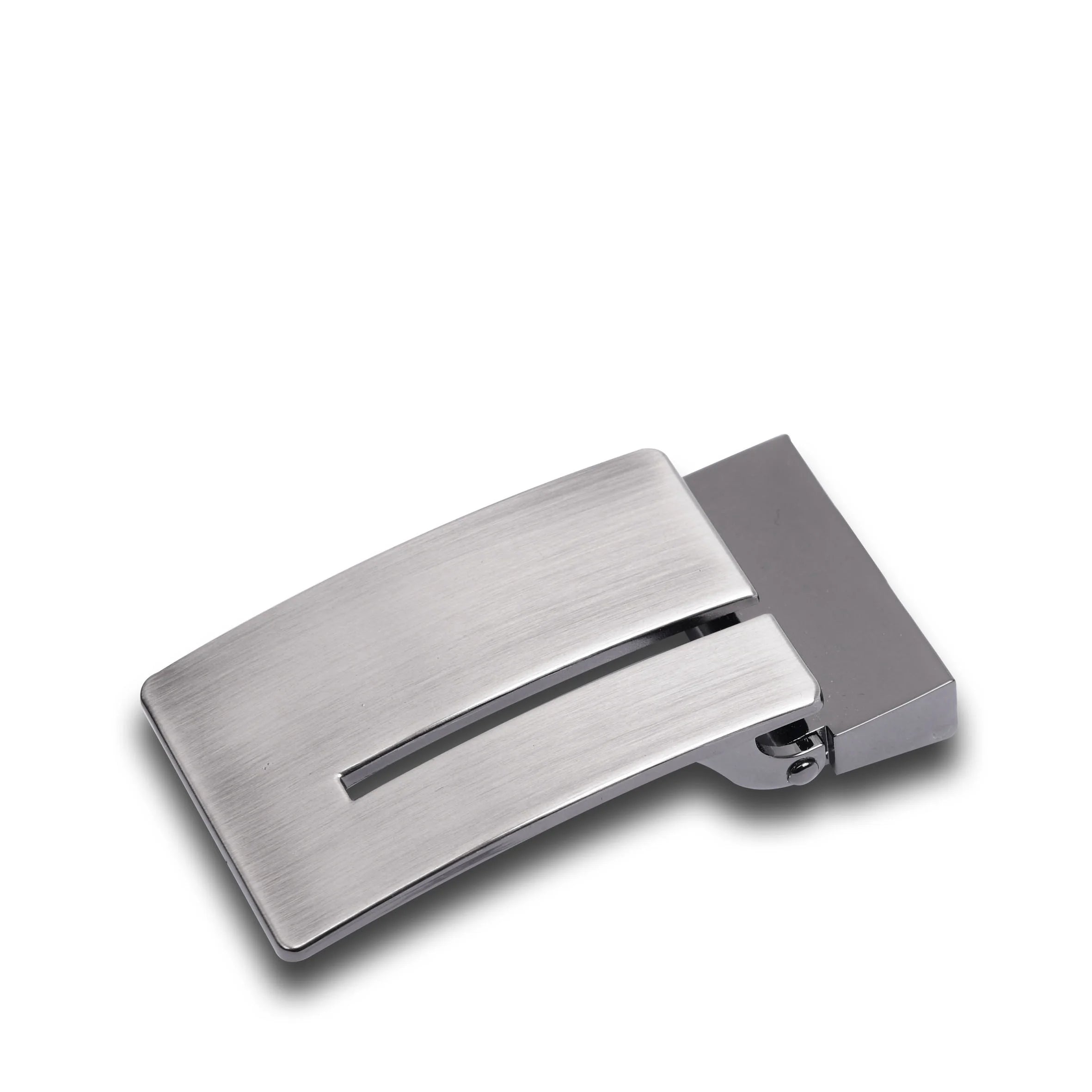 Fashion Custom Logo 35mm Alloy Plate Belt Buckle Unique Design with Buckle Teeth Punch and High Quality Holes