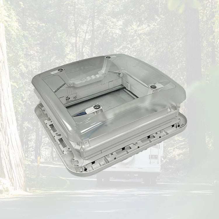 Caravan Skylight Simple Design with Acrylic and Asa Frame 400*400mm Ventilation Function Rv Parts